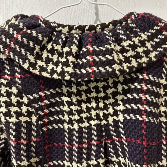 Farm Rio Purple Plaid Button Down Jacket Coat - Picture 9 of 9